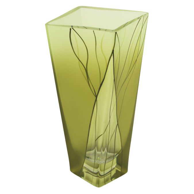 8" Evergreen Crystal Bud Vase